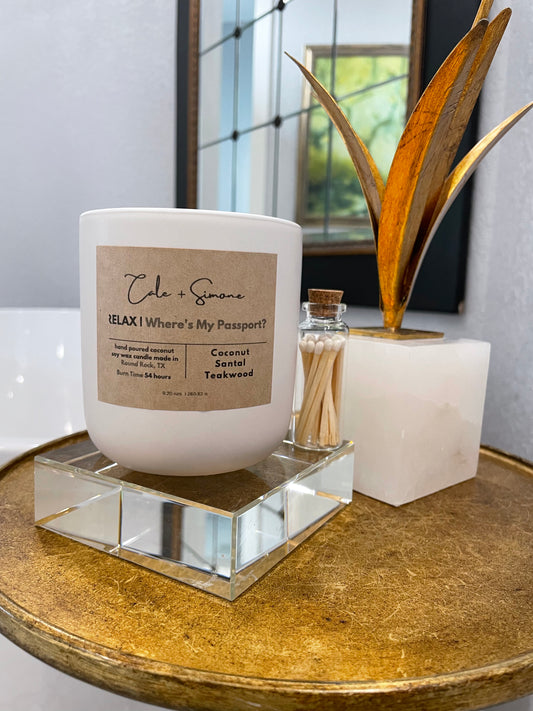 cocnut soy wax candle