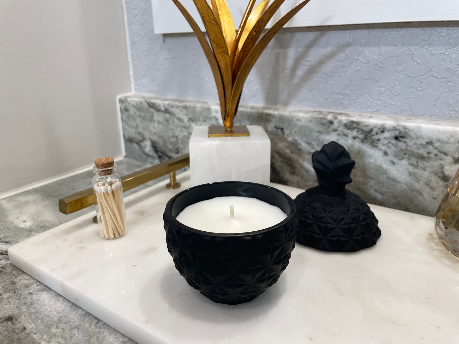 coconut soy wax pineapple jar candle